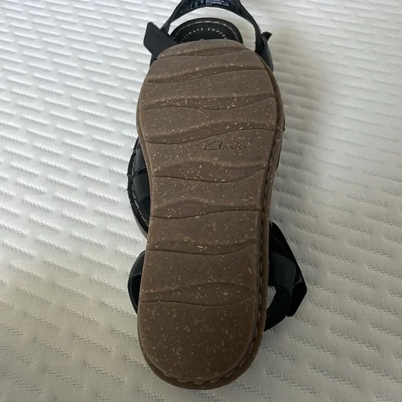 CLARKS COLLECTION BLACK LEATHER - Picture 8 of 9